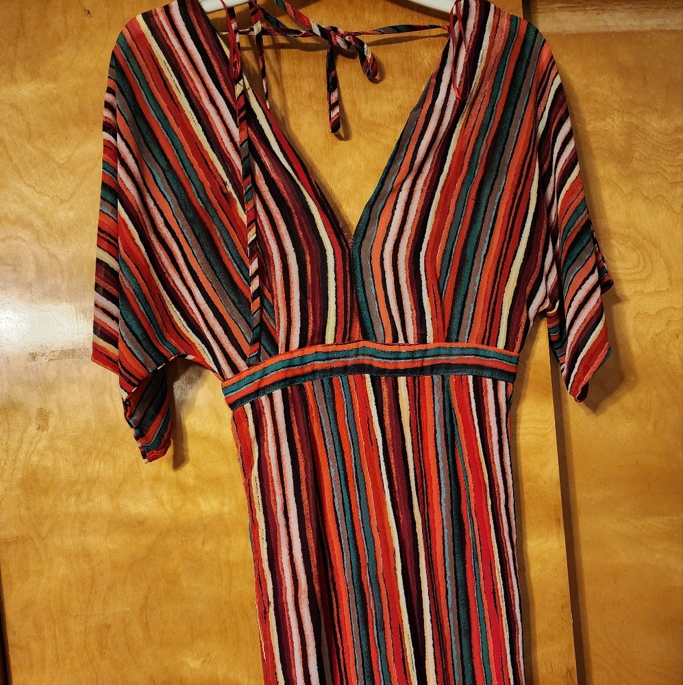 WINDSOR Multi Color Striped Jumpsuit Sz XS